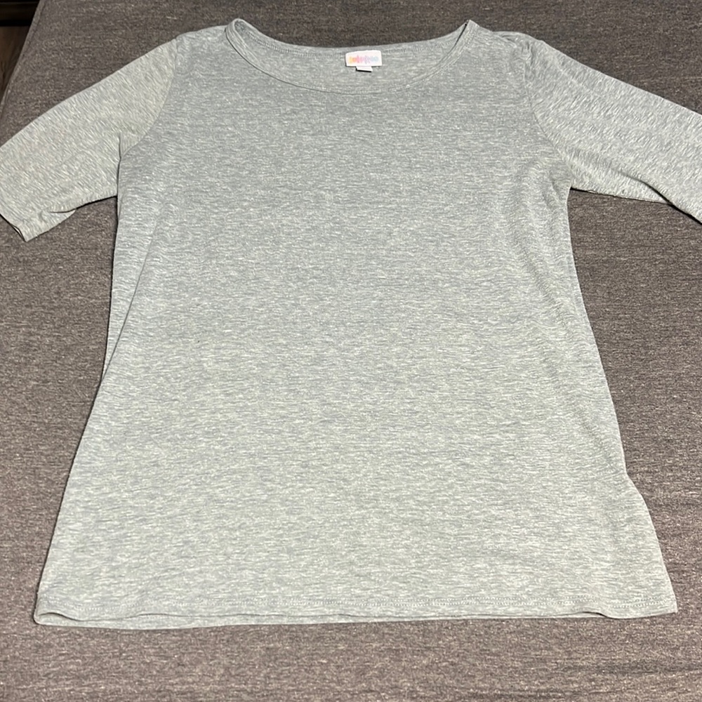 Grey-ish Blue 3/4 Sleeve Top